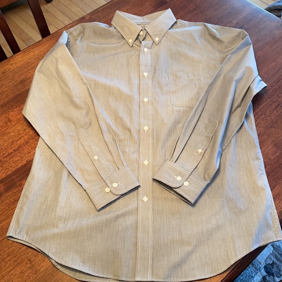 Croft & Barrow classic fit blue thin striped dress shirt - Picture 6 of 6